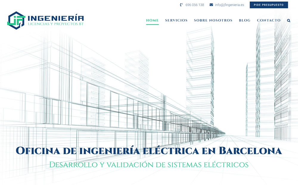 Presentamos web nueva -JFINGENIERIA